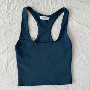 Babaton Deep Blue Racerback Cropped Tank Sports Tank Top 2XS